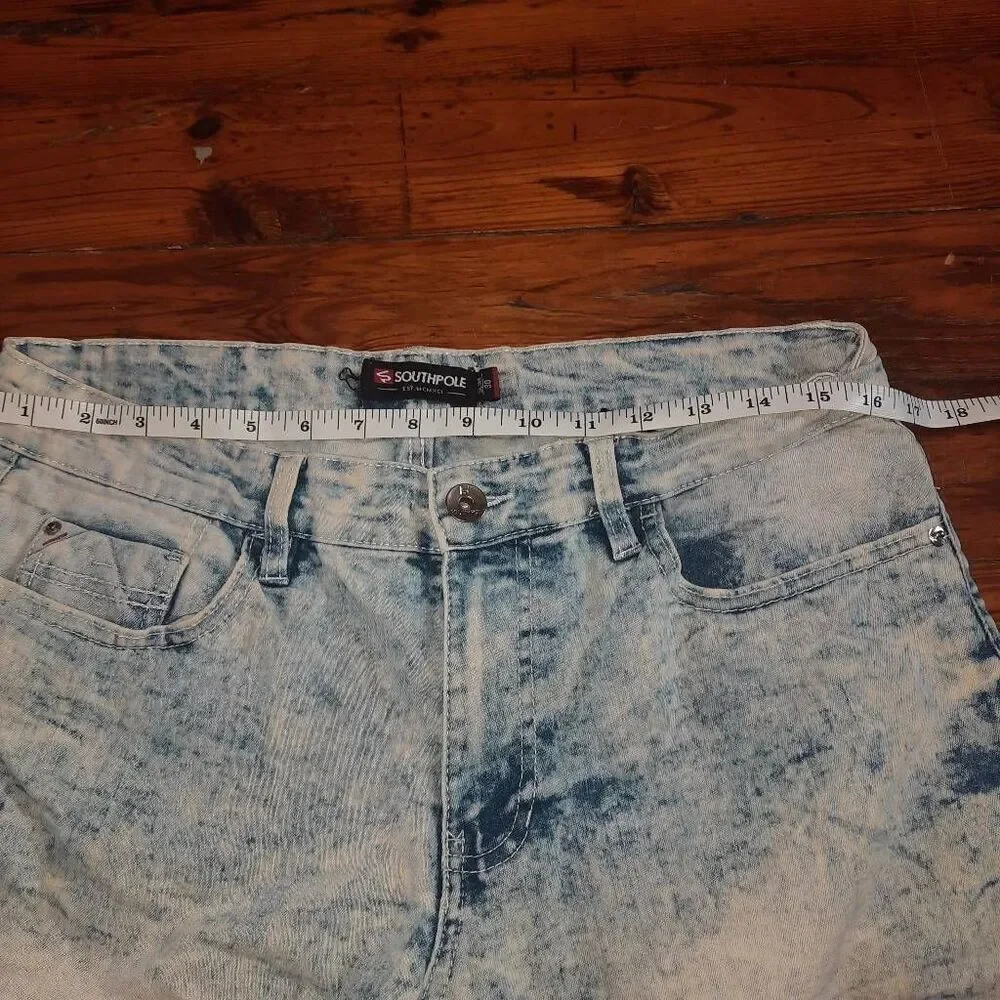 Y2K Southpole Acid Wash Denim Shorts Jorts